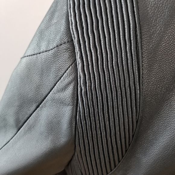 Kenneth Cole Reaction Genuine Leather Moto Jacket, Size L - Picture 11 of 16